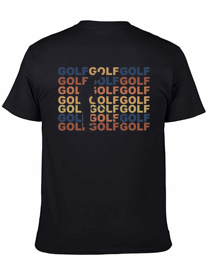 Golf Retro T-Shirt - Golfer Silhouette Design Tee