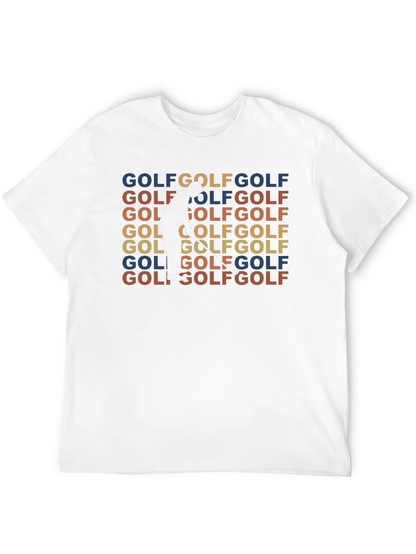 Golf Retro T-Shirt - Golfer Silhouette Design Tee