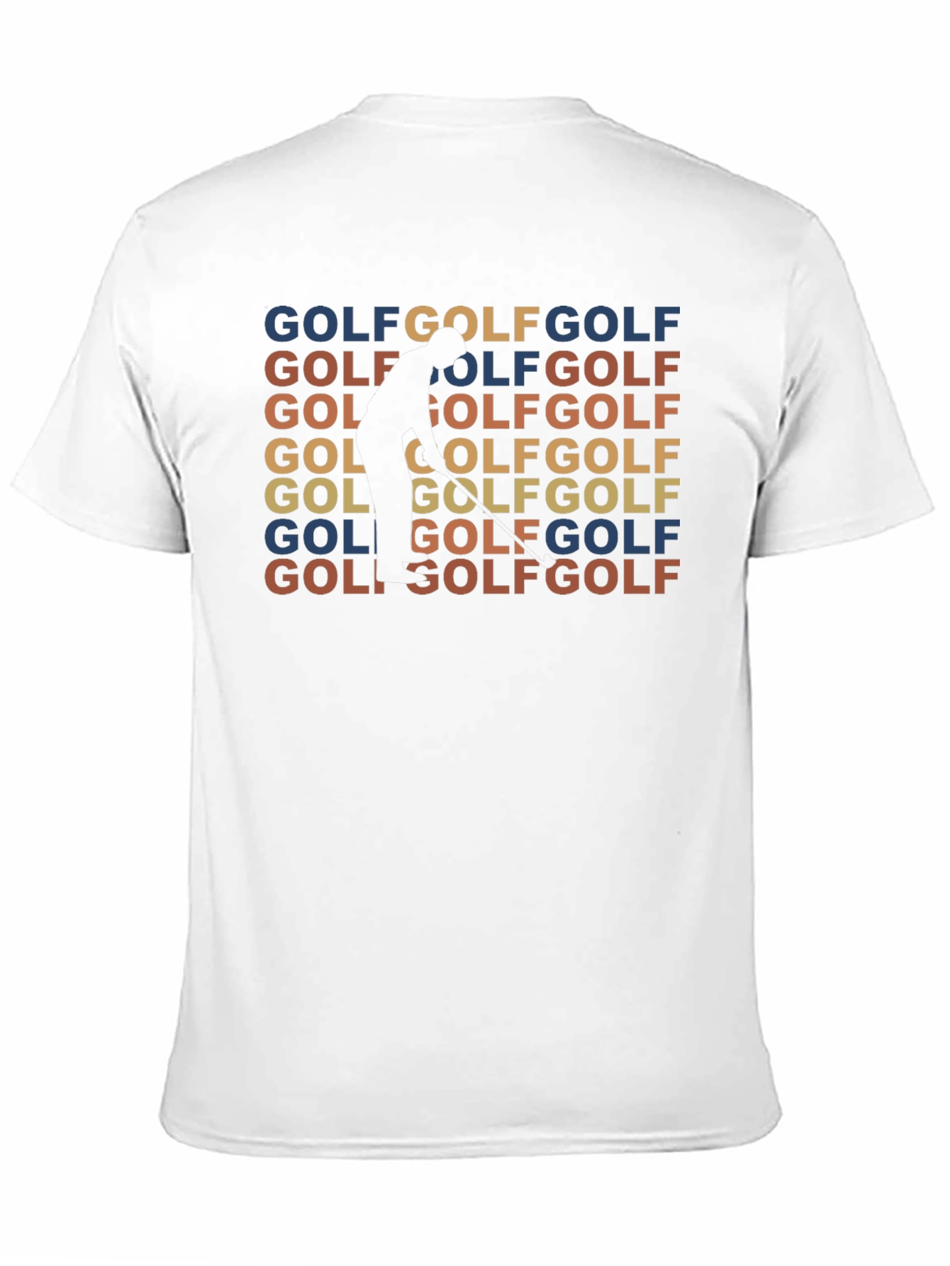 Golf Retro T-Shirt - Golfer Silhouette Design Tee
