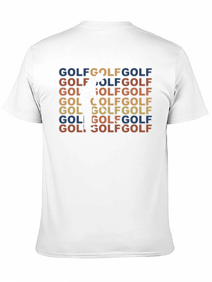 Golf Retro T-Shirt - Golfer Silhouette Design Tee