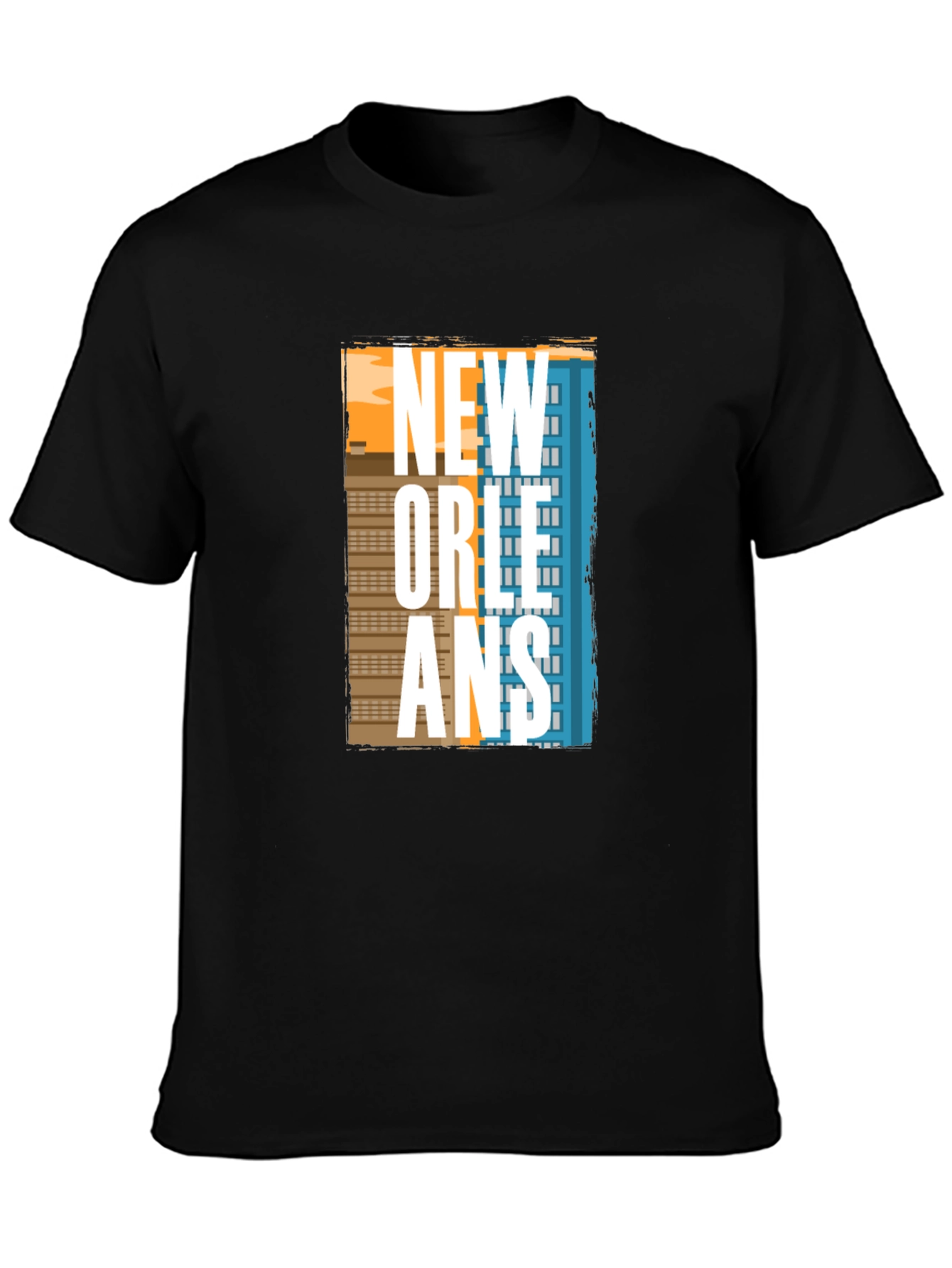 New Orleans Graphic T-Shirt - Cityscape Design
