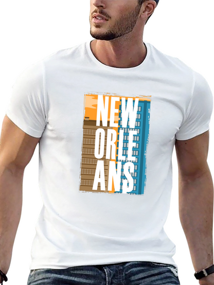 New Orleans Graphic T-Shirt - Cityscape Design