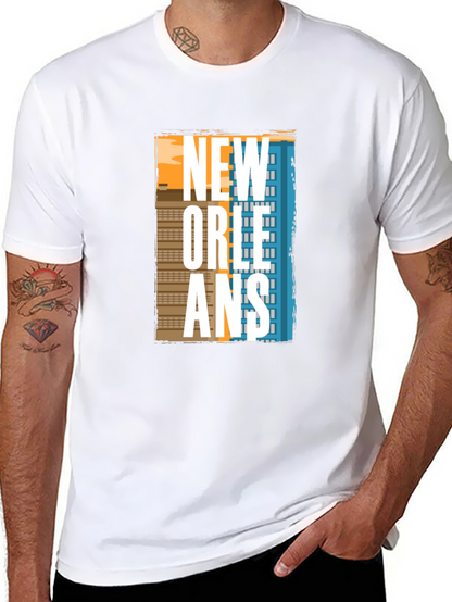 New Orleans Graphic T-Shirt - Cityscape Design