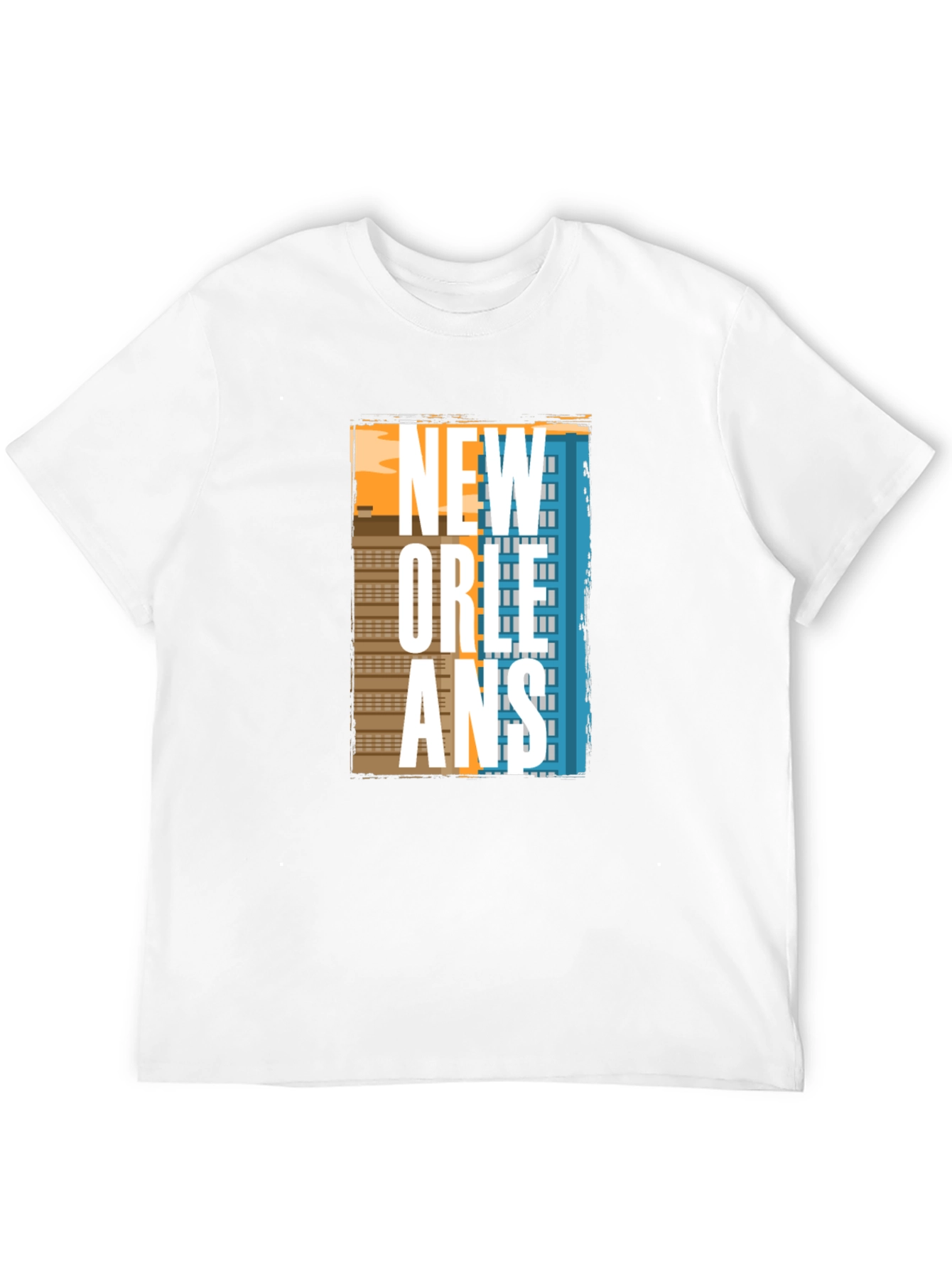New Orleans Graphic T-Shirt - Cityscape Design