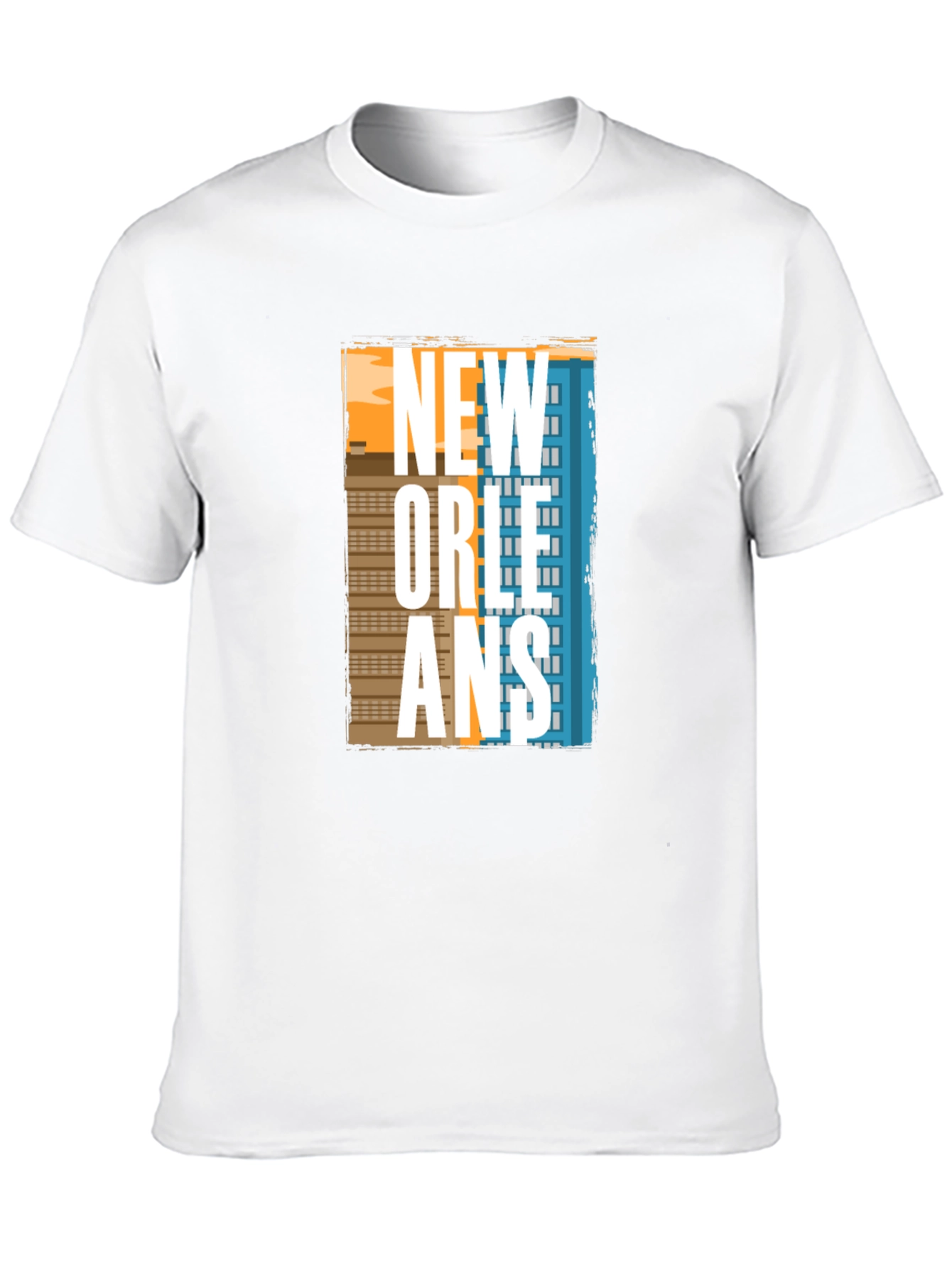New Orleans Graphic T-Shirt - Cityscape Design