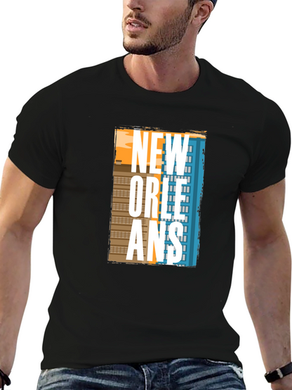 New Orleans Graphic T-Shirt - Cityscape Design