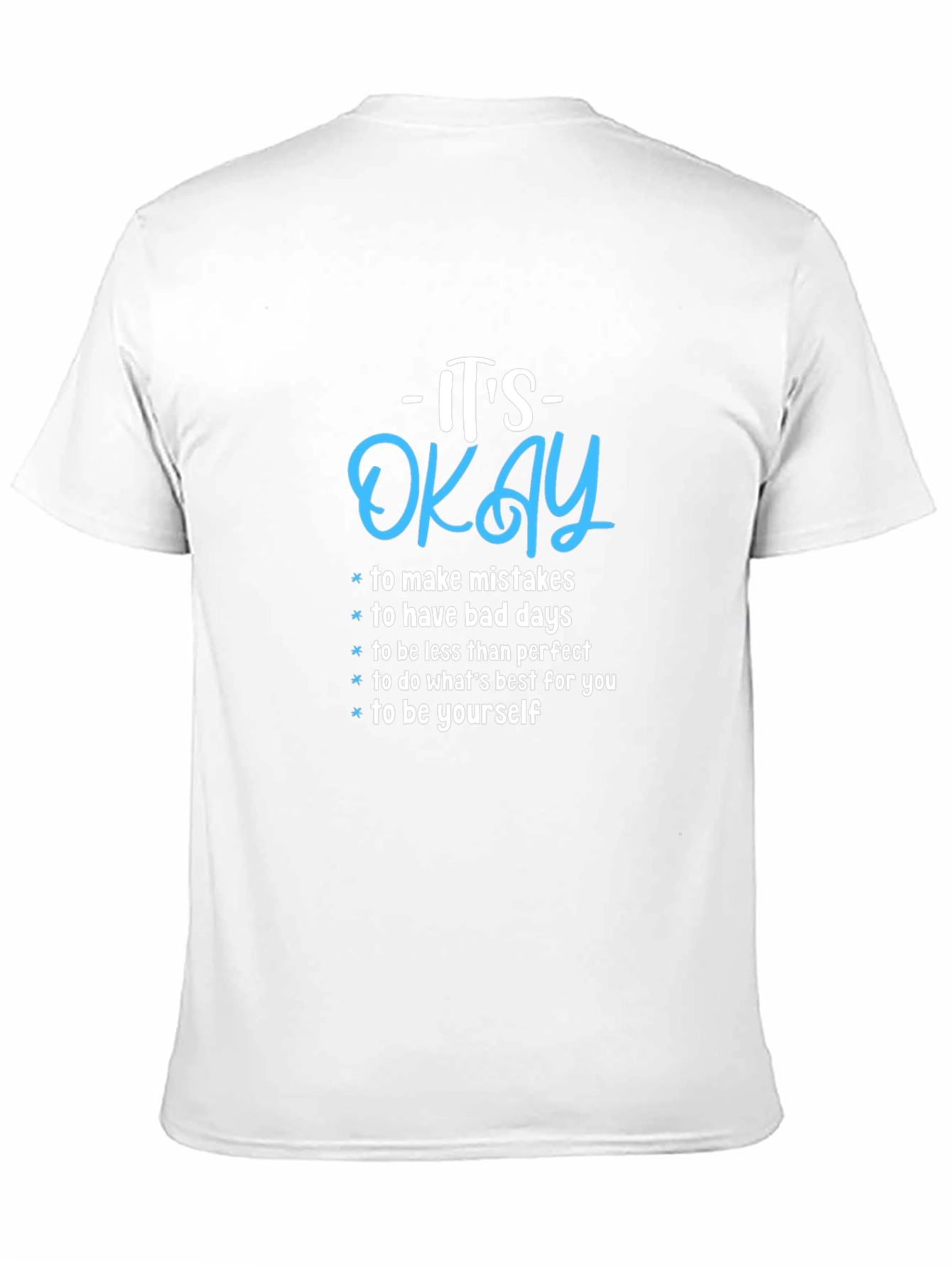 Its Okay Motivational Graphic Tee - Black