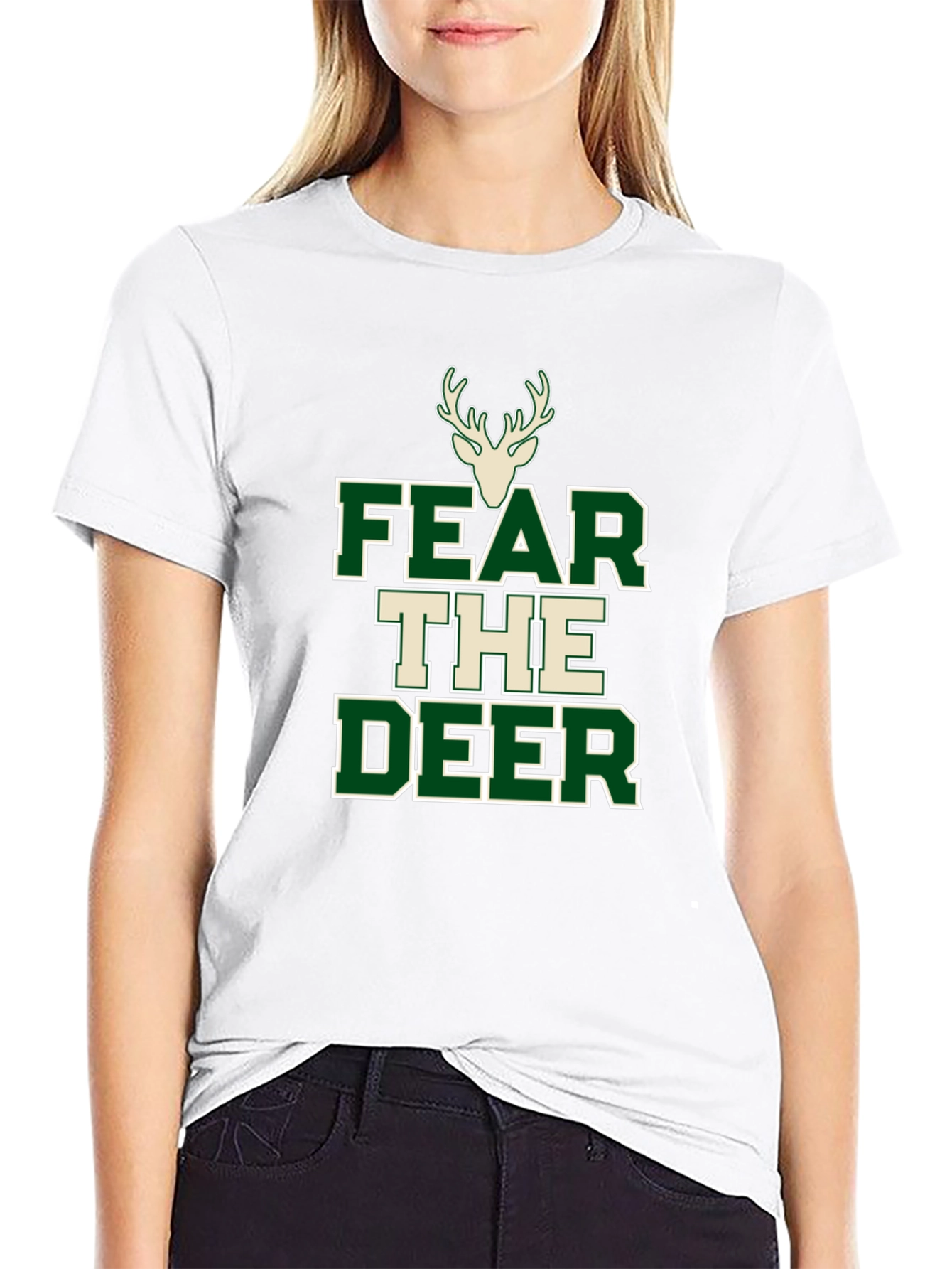 Fear the Deer Black T-Shirt