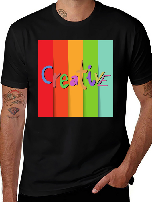 Creative Colorful Rainbow Graphic Tee