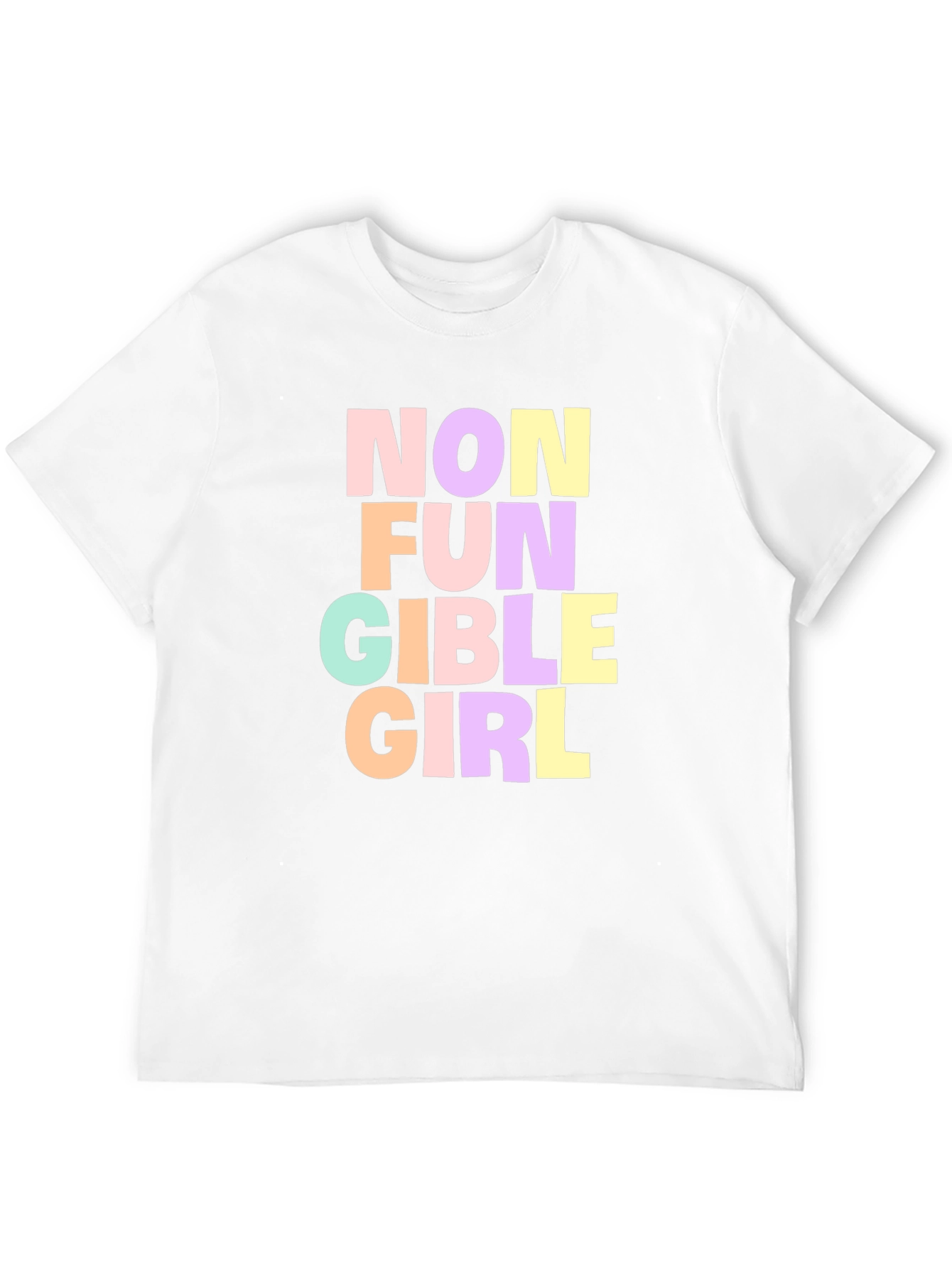 Non Fungible Girl T-Shirt - Black Graphic Tee