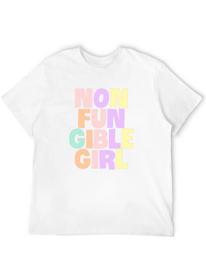 Non Fungible Girl T-Shirt - Black Graphic Tee