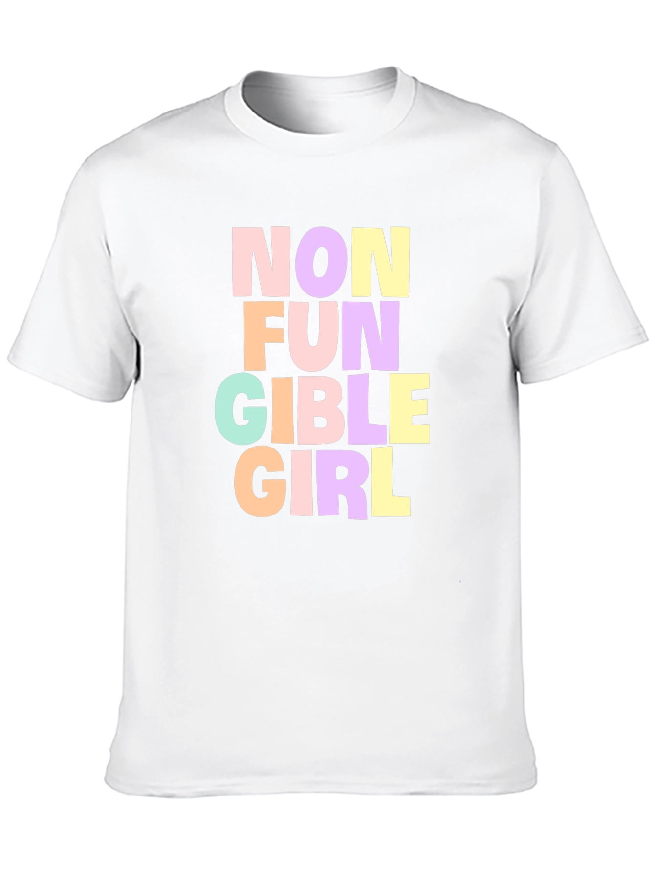 Non Fungible Girl T-Shirt - Black Graphic Tee
