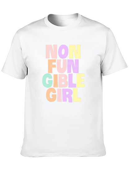 Non Fungible Girl T-Shirt - Black Graphic Tee
