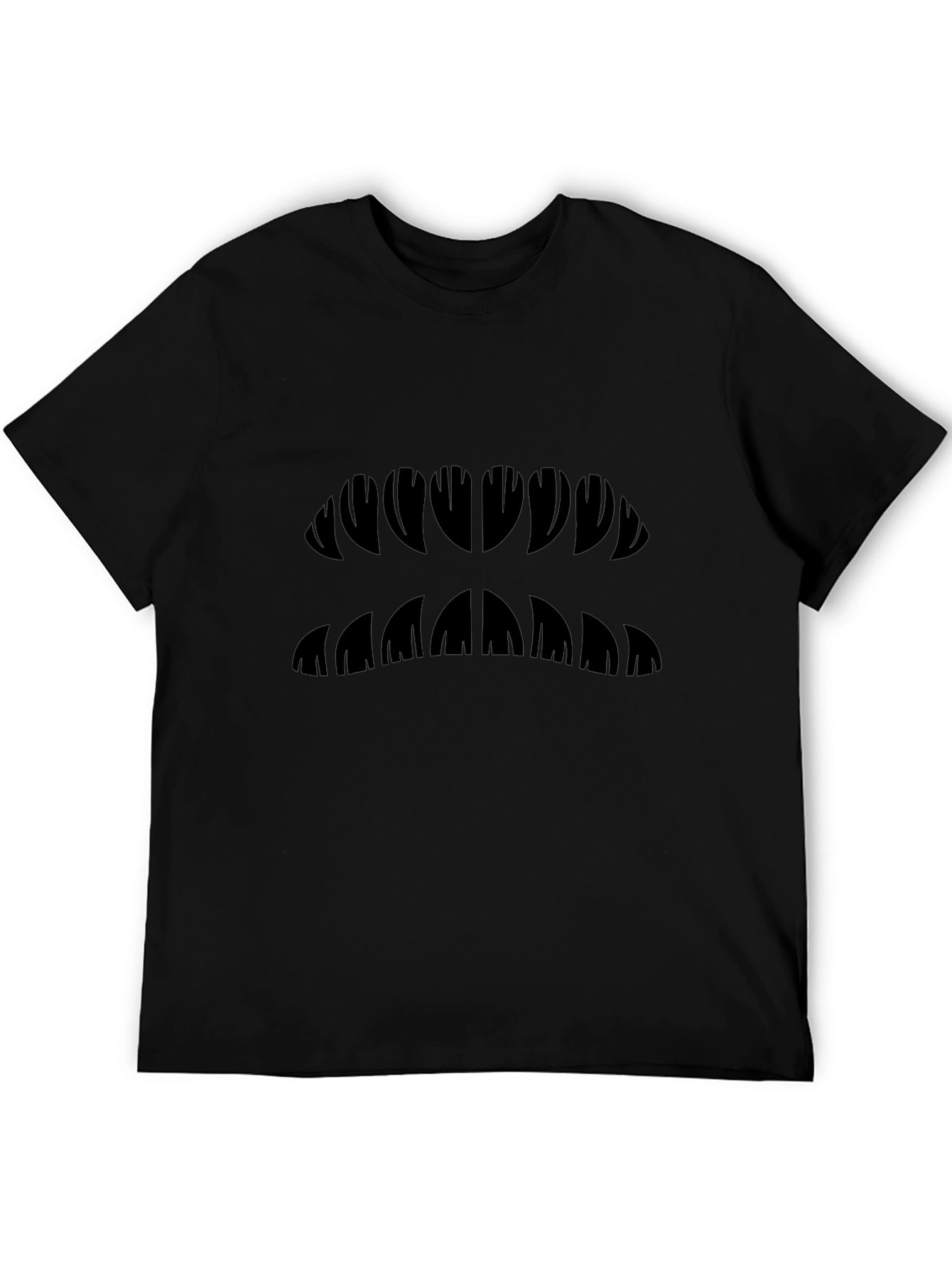 Graphic Jaw Design Black T-Shirt