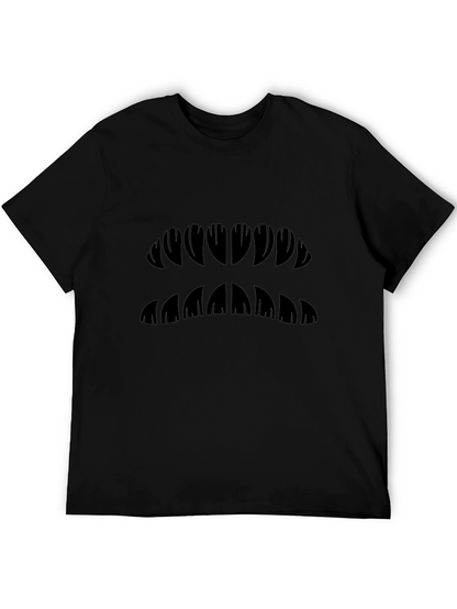 Graphic Jaw Design Black T-Shirt