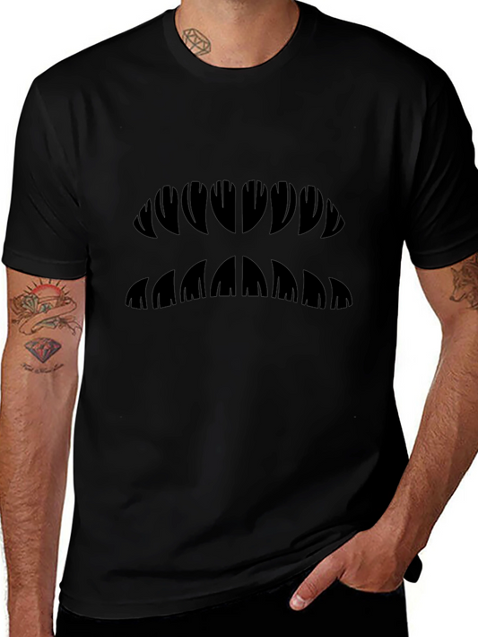 Graphic Jaw Design Black T-Shirt