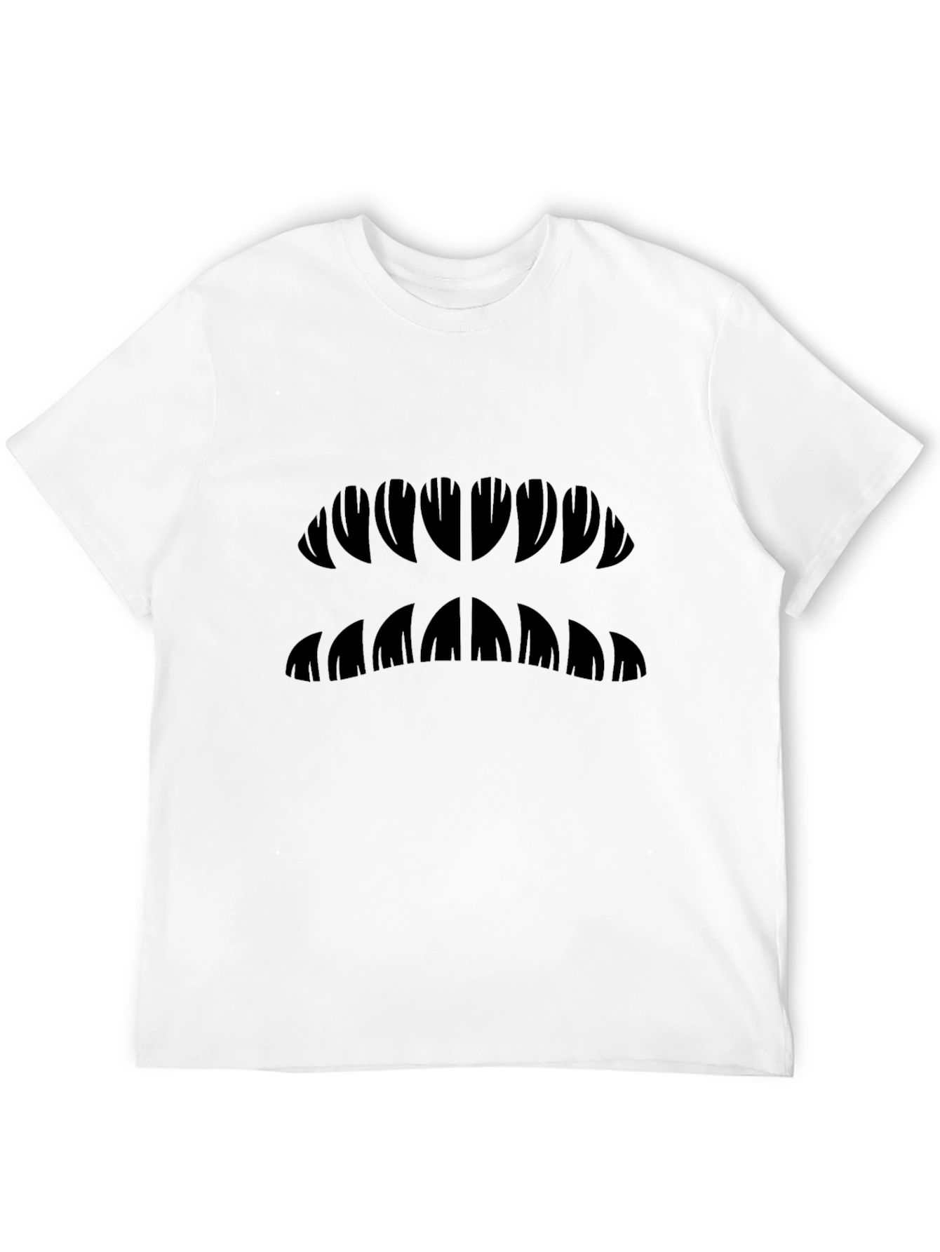 Graphic Jaw Design Black T-Shirt