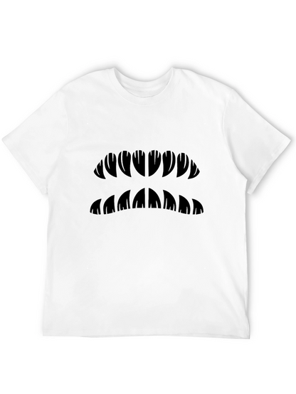 Graphic Jaw Design Black T-Shirt