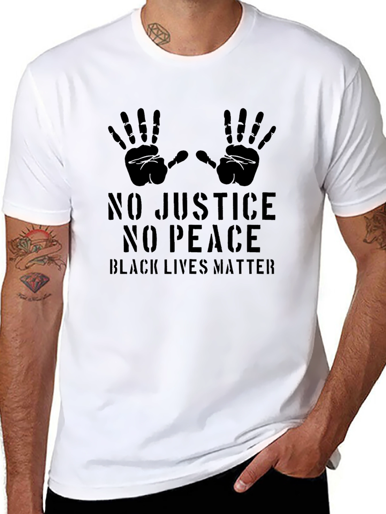 Black Lives Matter - No Justice No Peace T-Shirt