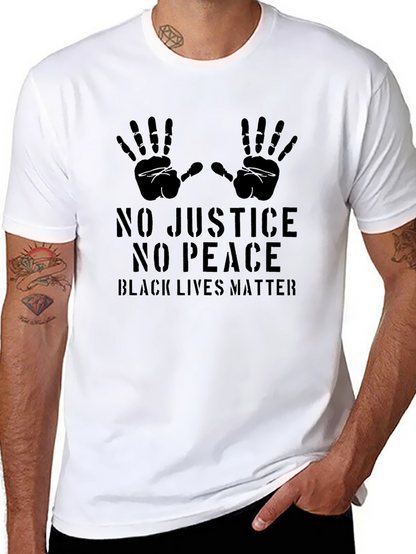 Black Lives Matter - No Justice No Peace T-Shirt