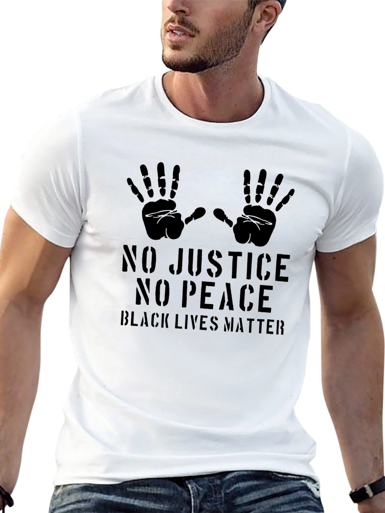 Black Lives Matter - No Justice No Peace T-Shirt