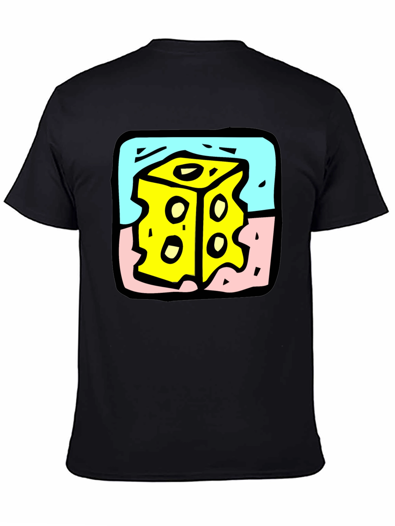 Cheese Cube Graphic Tee - Quirky Style