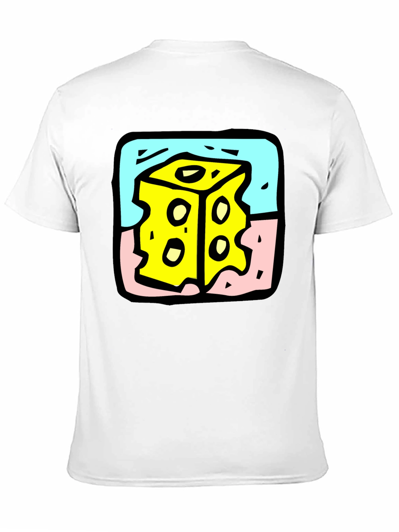 Cheese Cube Graphic Tee - Quirky Style