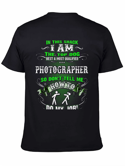 Photographer Top Dog Graphic T-Shirt