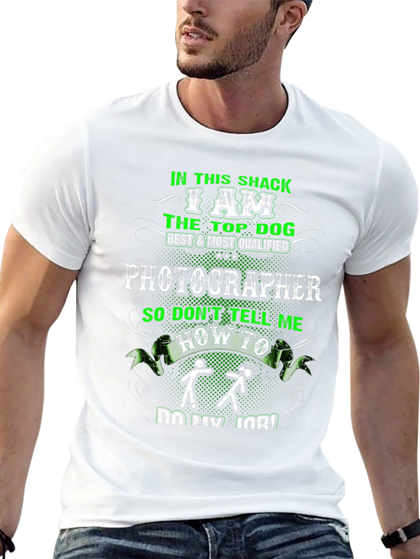 Photographer Top Dog Graphic T-Shirt