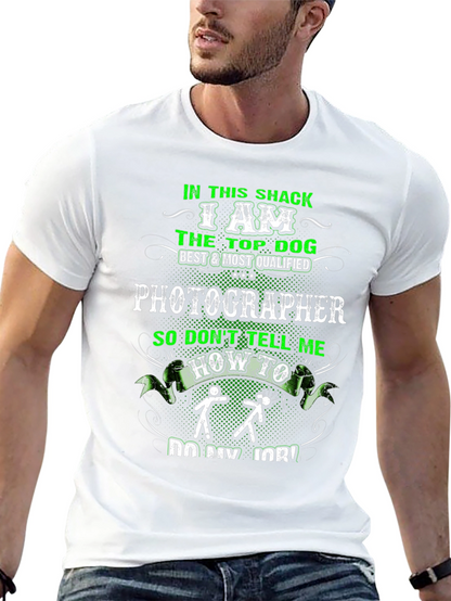 Photographer Top Dog Graphic T-Shirt