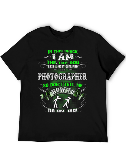 Photographer Top Dog Graphic T-Shirt