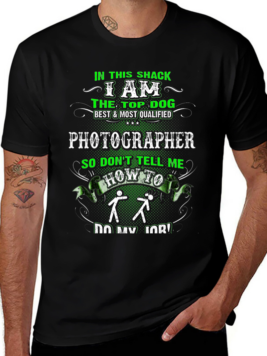Photographer Top Dog Graphic T-Shirt