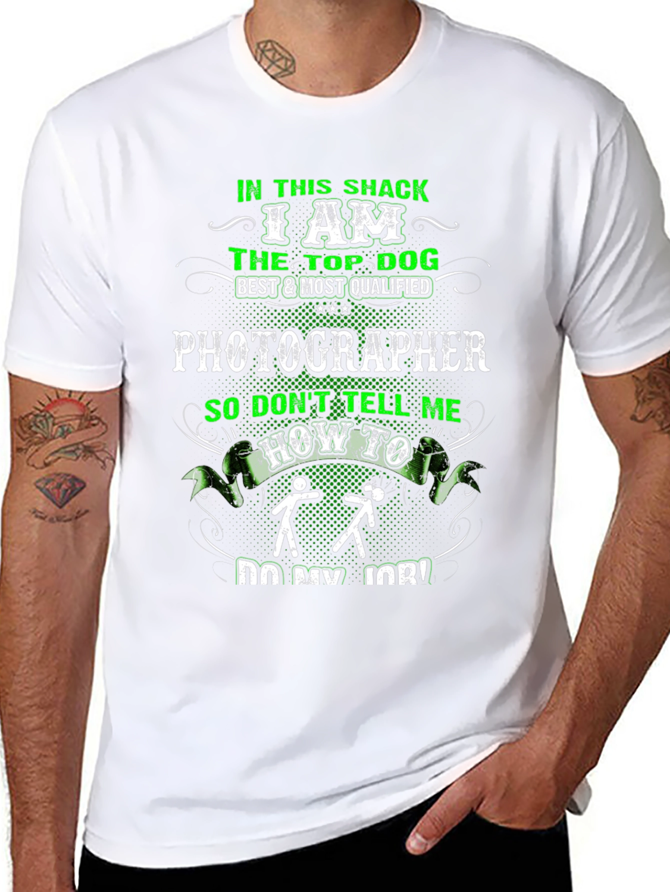 Photographer Top Dog Graphic T-Shirt