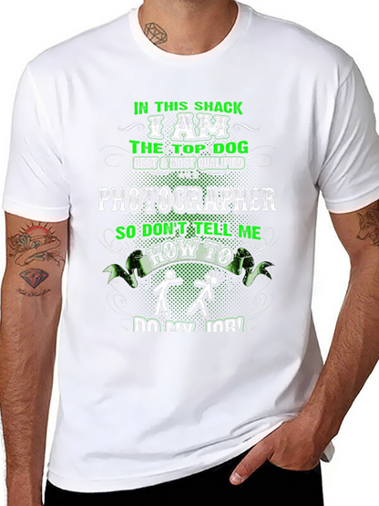 Photographer Top Dog Graphic T-Shirt