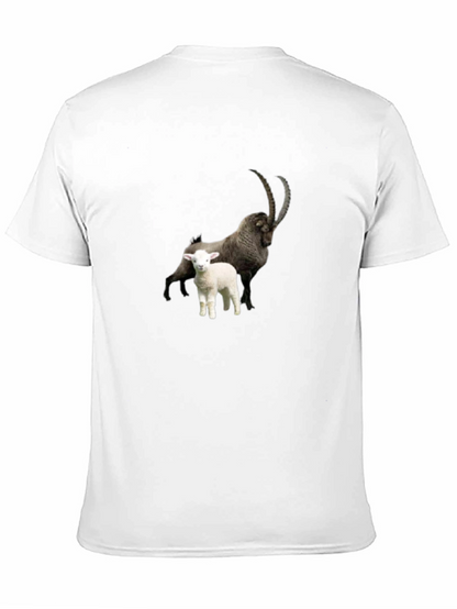 Ibex & Lamb Graphic Black Tee