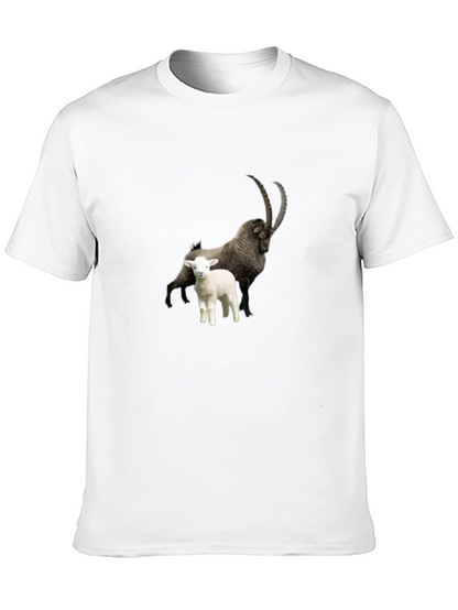 Ibex & Lamb Graphic Black Tee