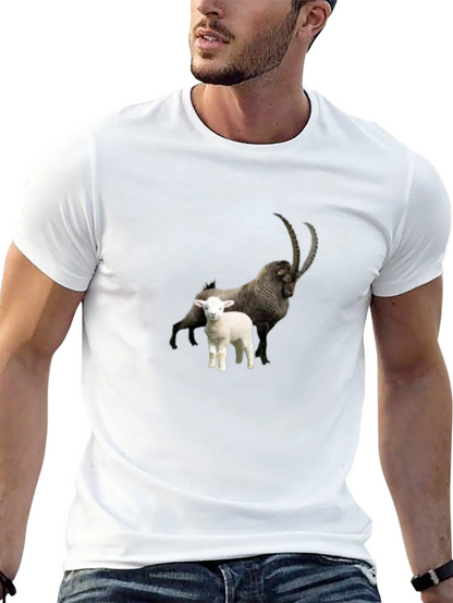 Ibex & Lamb Graphic Black Tee
