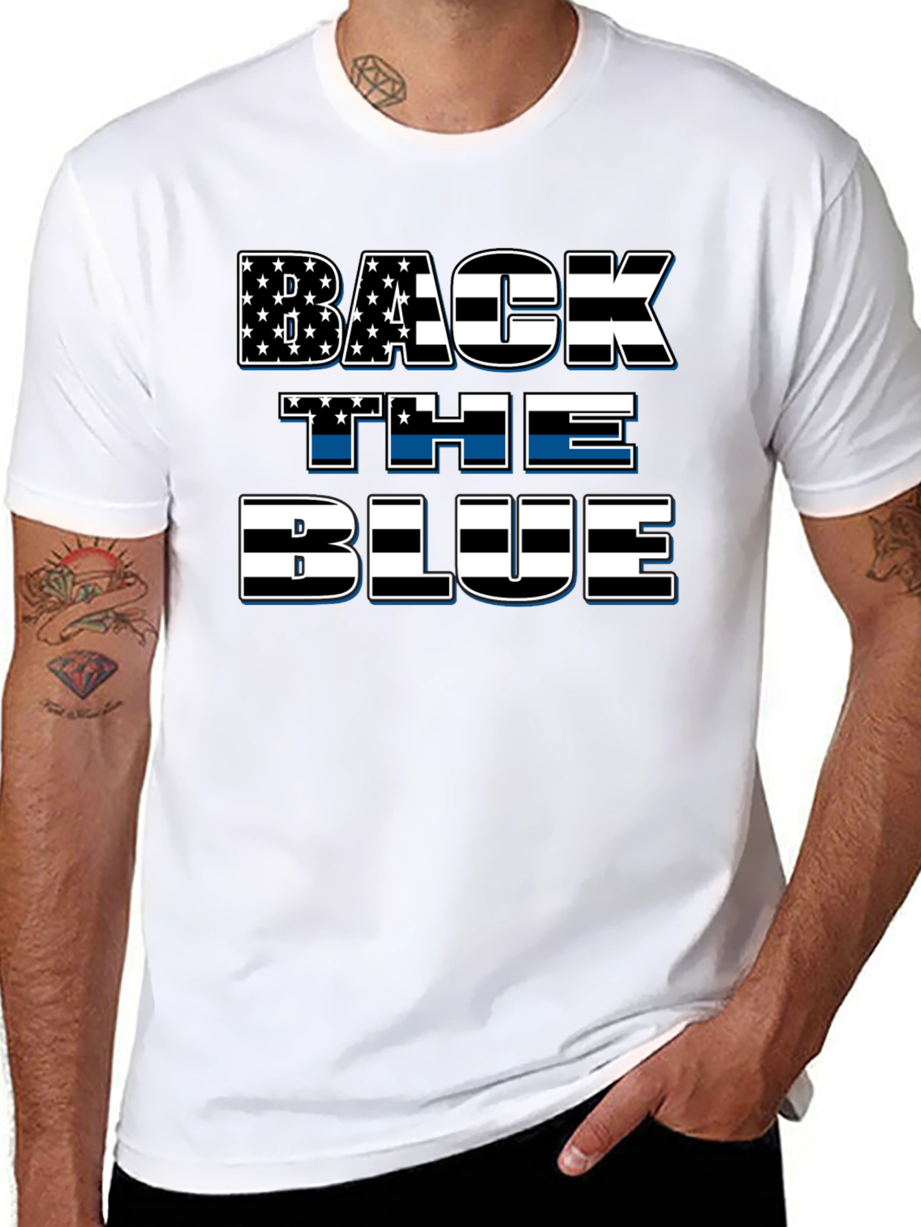 Back The Blue Patriotic T-Shirt