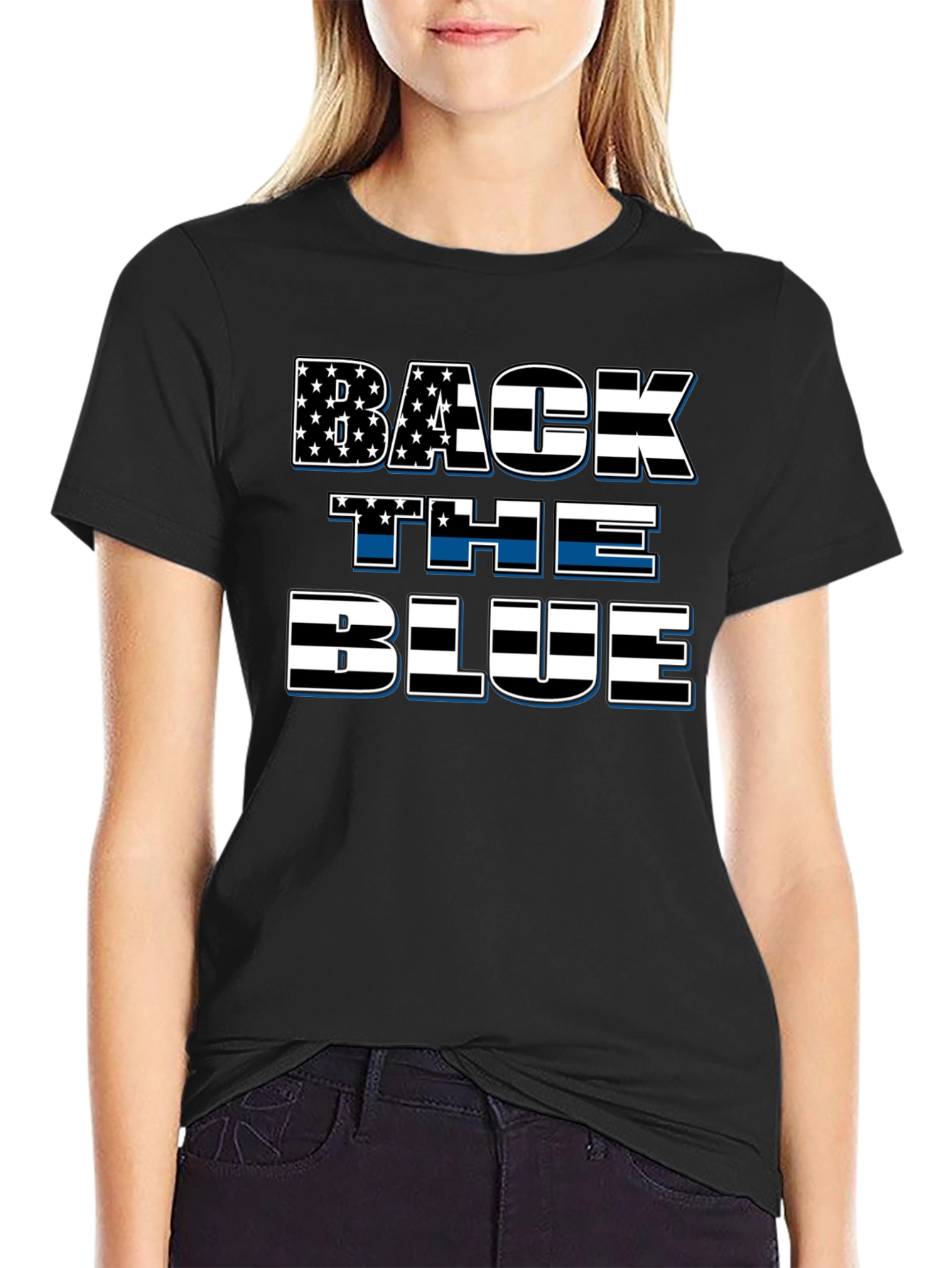 Back The Blue Patriotic T-Shirt