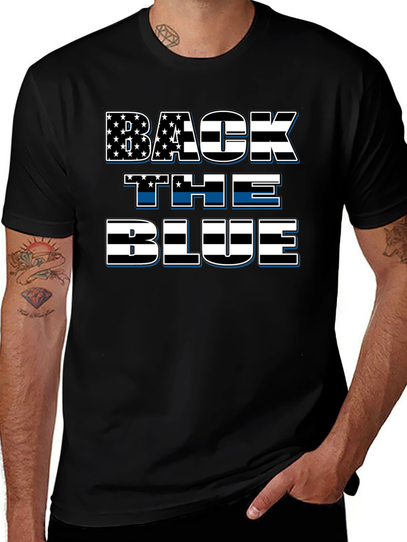 Back The Blue Patriotic T-Shirt