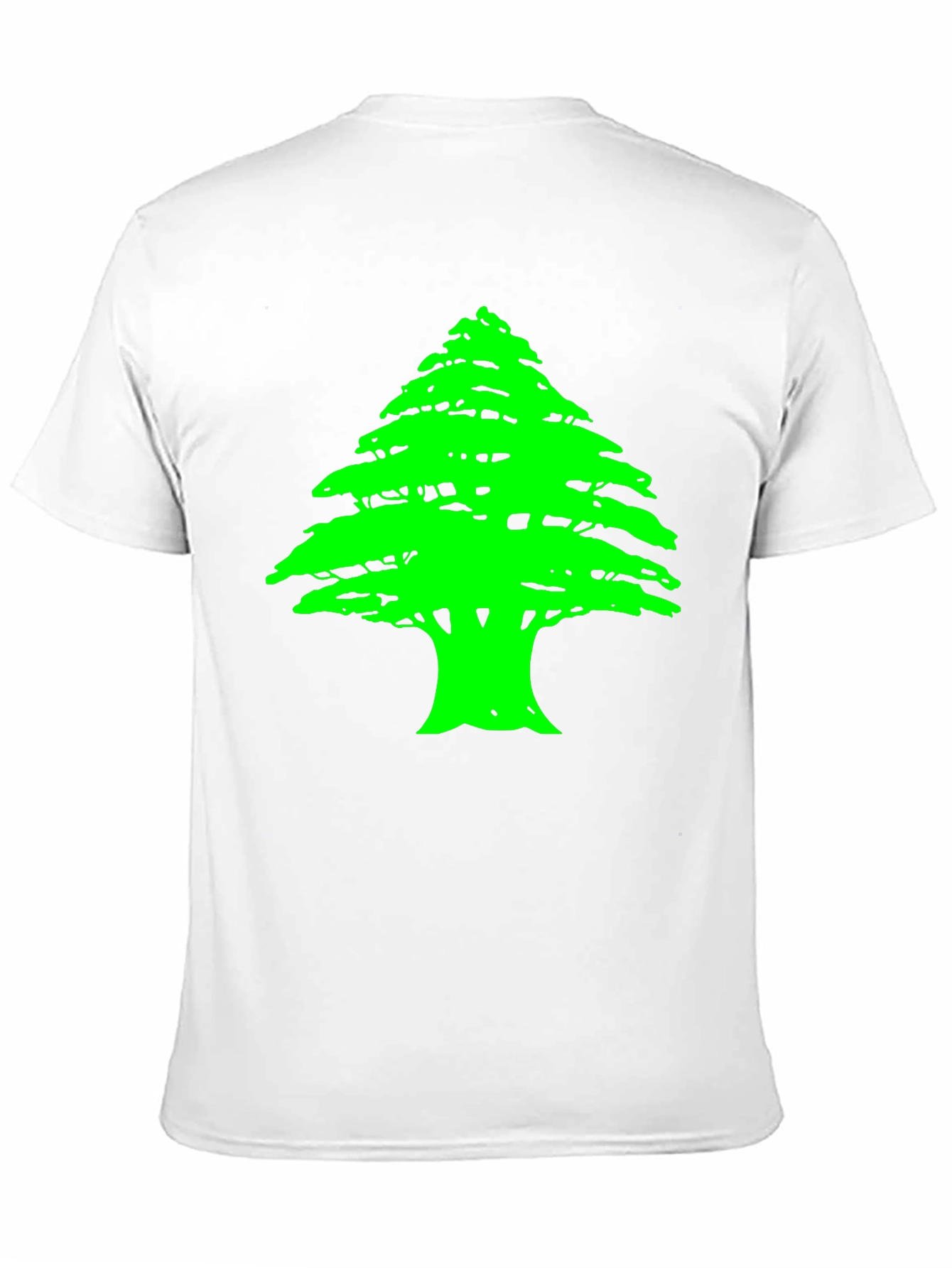 Lebanese Cedar Tree Graphic Black T-Shirt