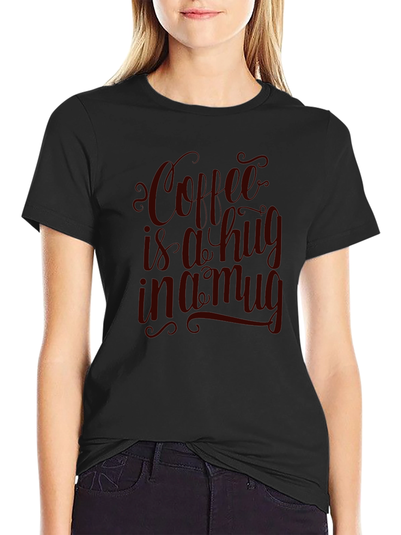 Coffee is a Hug in a Mug Graphic Tee