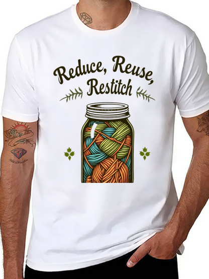 Reduce Reuse Restitch Black T-Shirt