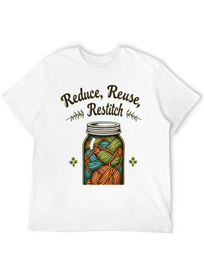 Reduce Reuse Restitch Black T-Shirt