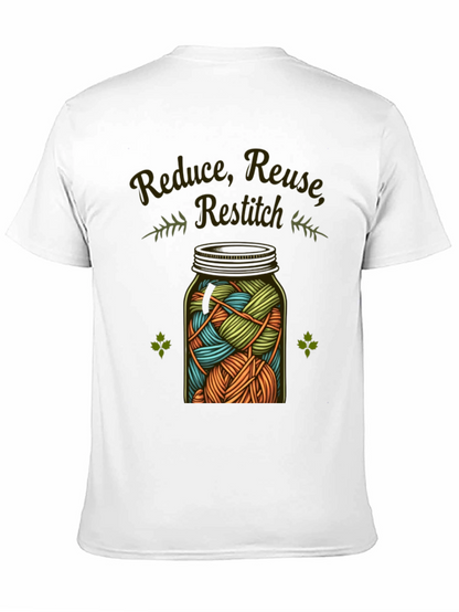 Reduce Reuse Restitch Black T-Shirt