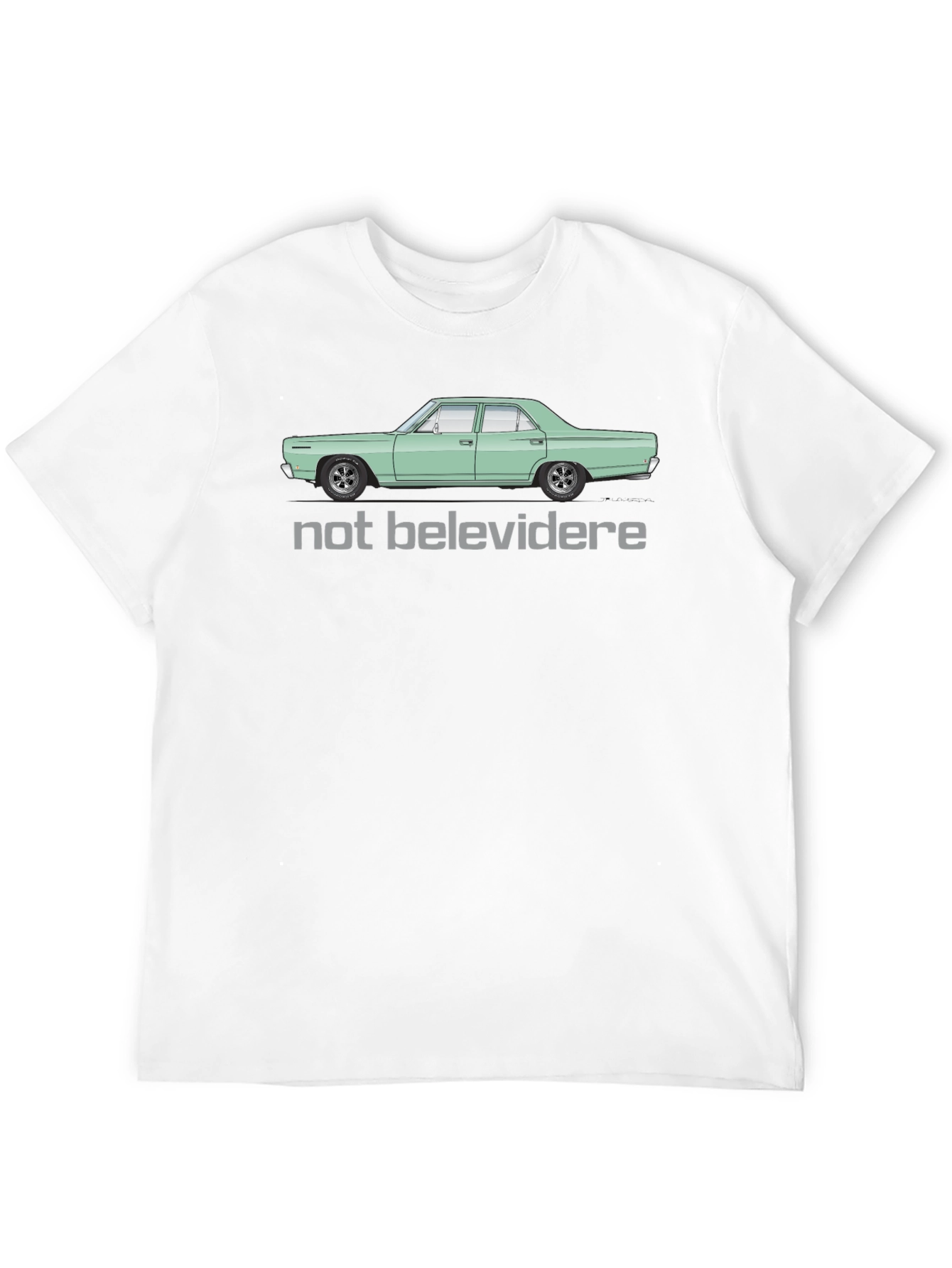 Not Belevedere Car Graphic T-Shirt - Classic Car Tee