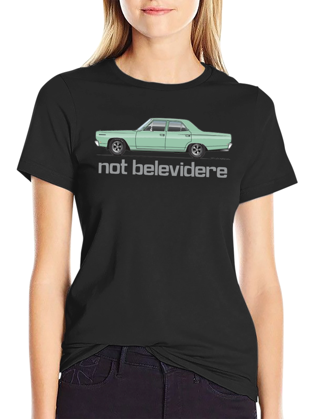 Not Belevedere Car Graphic T-Shirt - Classic Car Tee