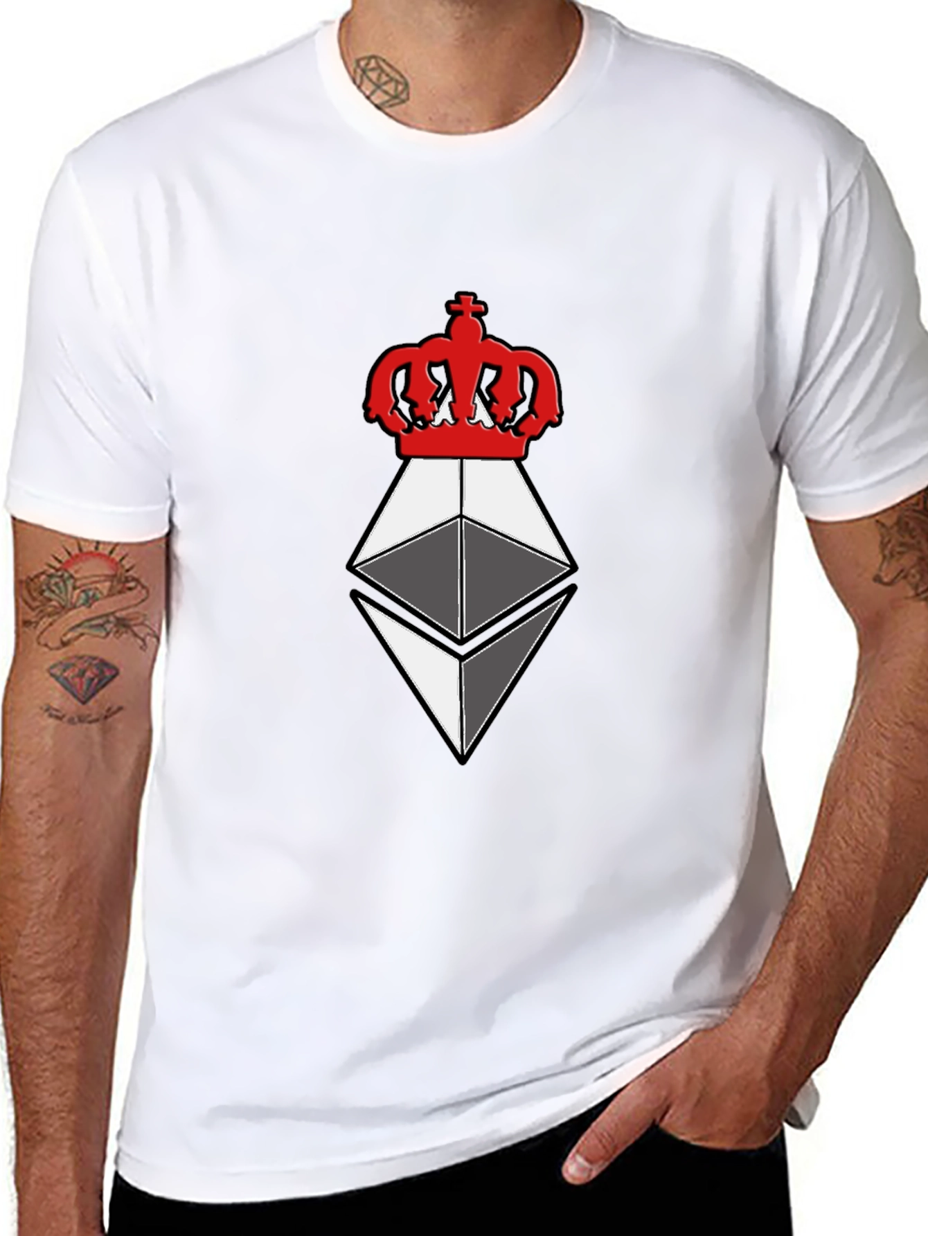 Ethereum King T-Shirt - Crypto Crown Tee