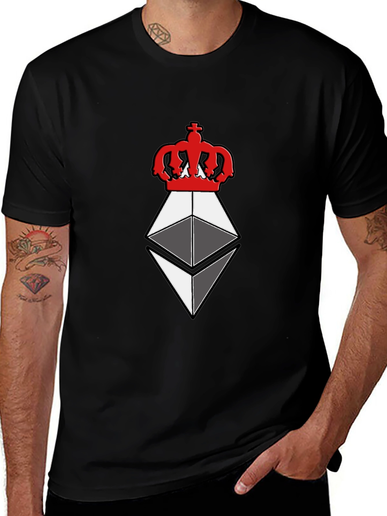 Ethereum King T-Shirt - Crypto Crown Tee
