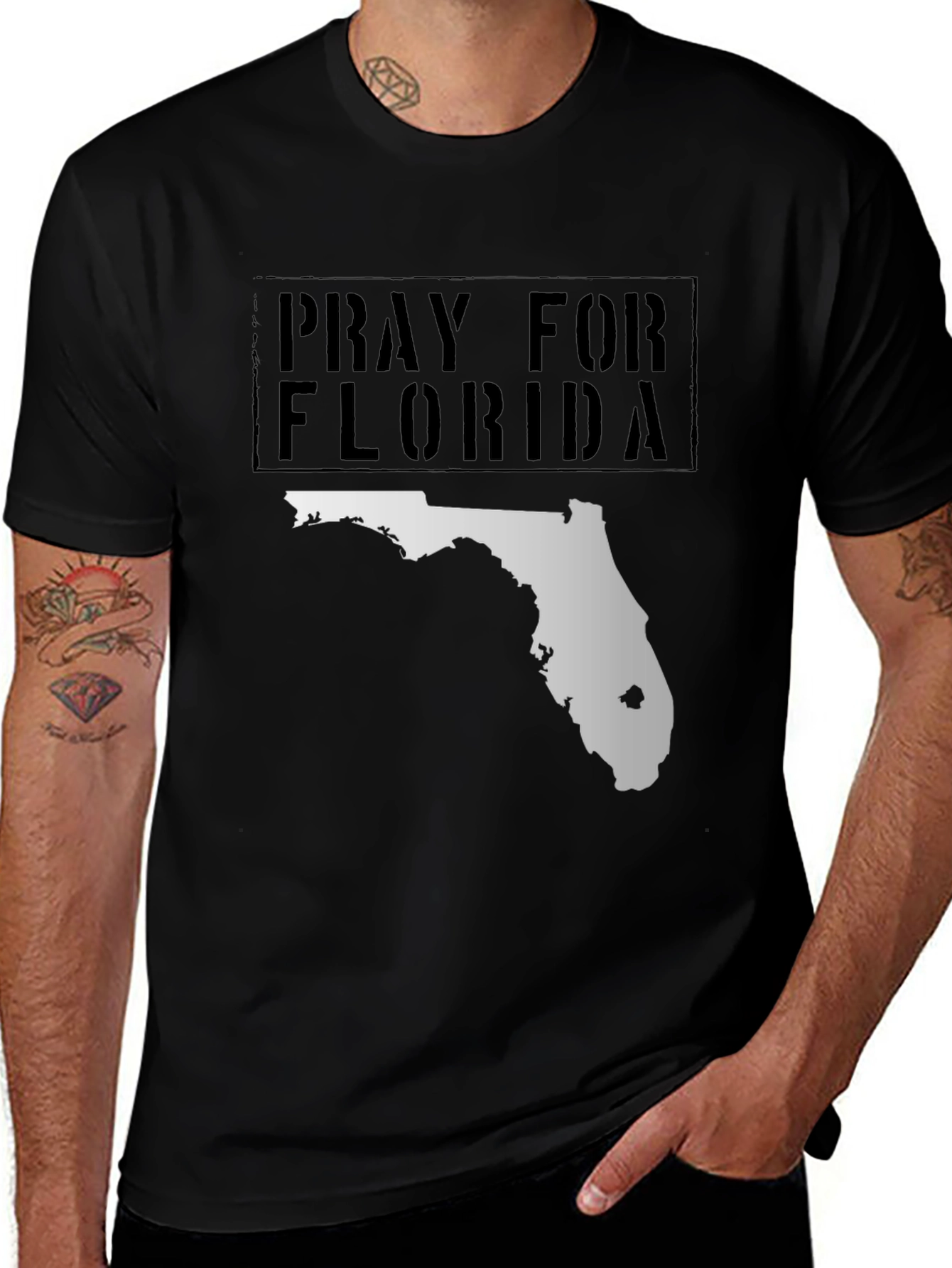 Pray for Florida Black T-Shirt